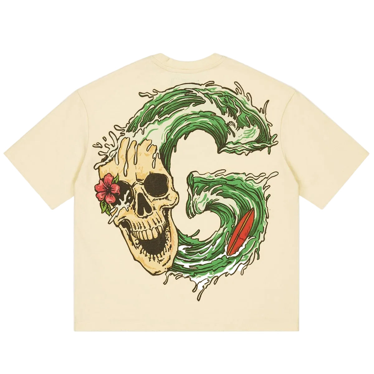 Godspeed Surfs Up T-shirt 'Bone'