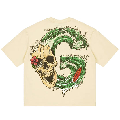 Godspeed Surfs Up T-shirt 'Bone'