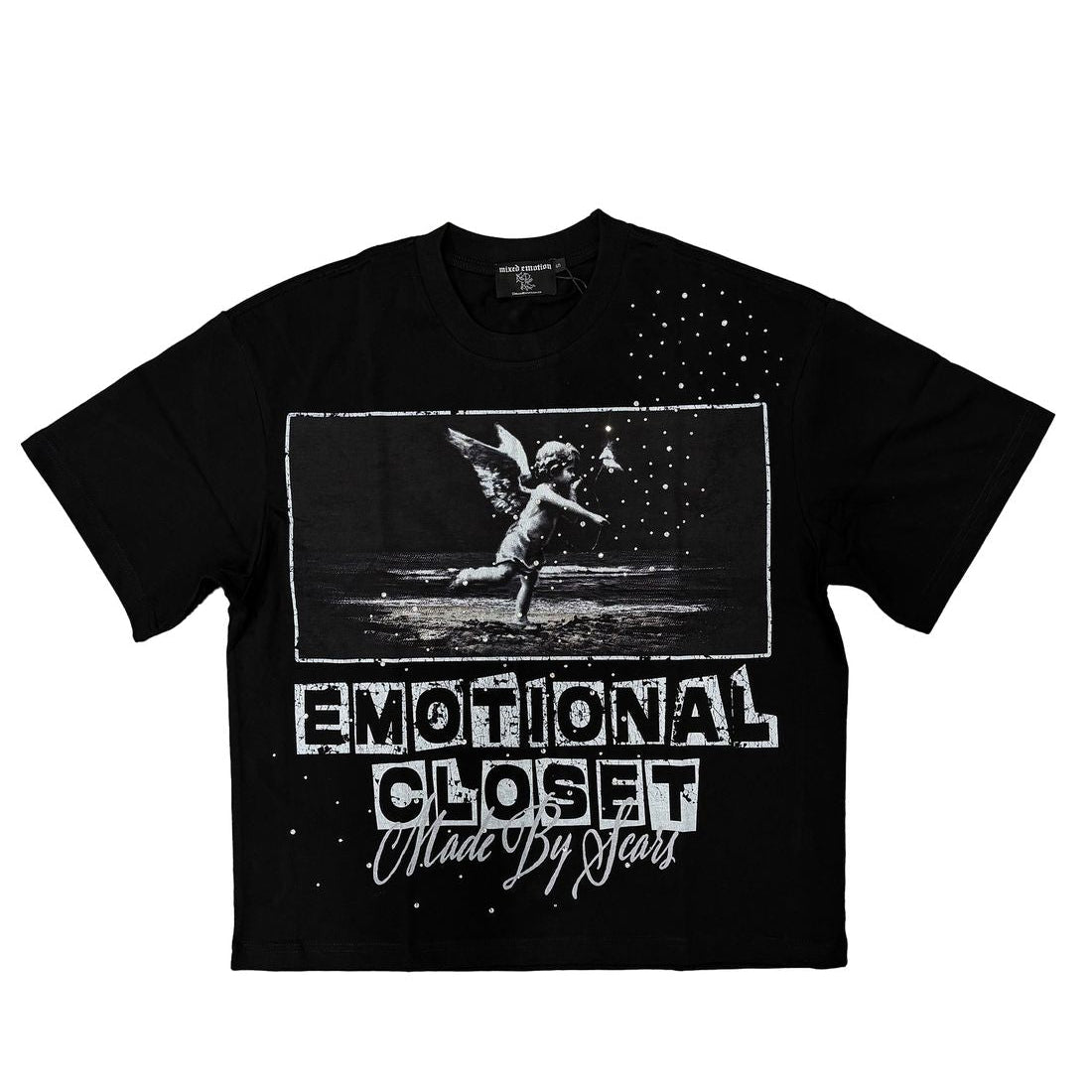 Mixed Emotion Black Scar Tee