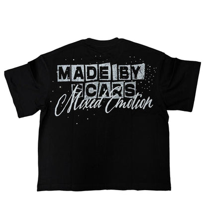 Mixed Emotion Black Scar Tee