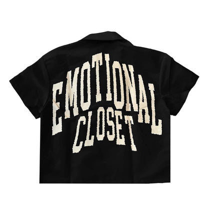 Mixed Emotion Black Backyard Nylon Shirt