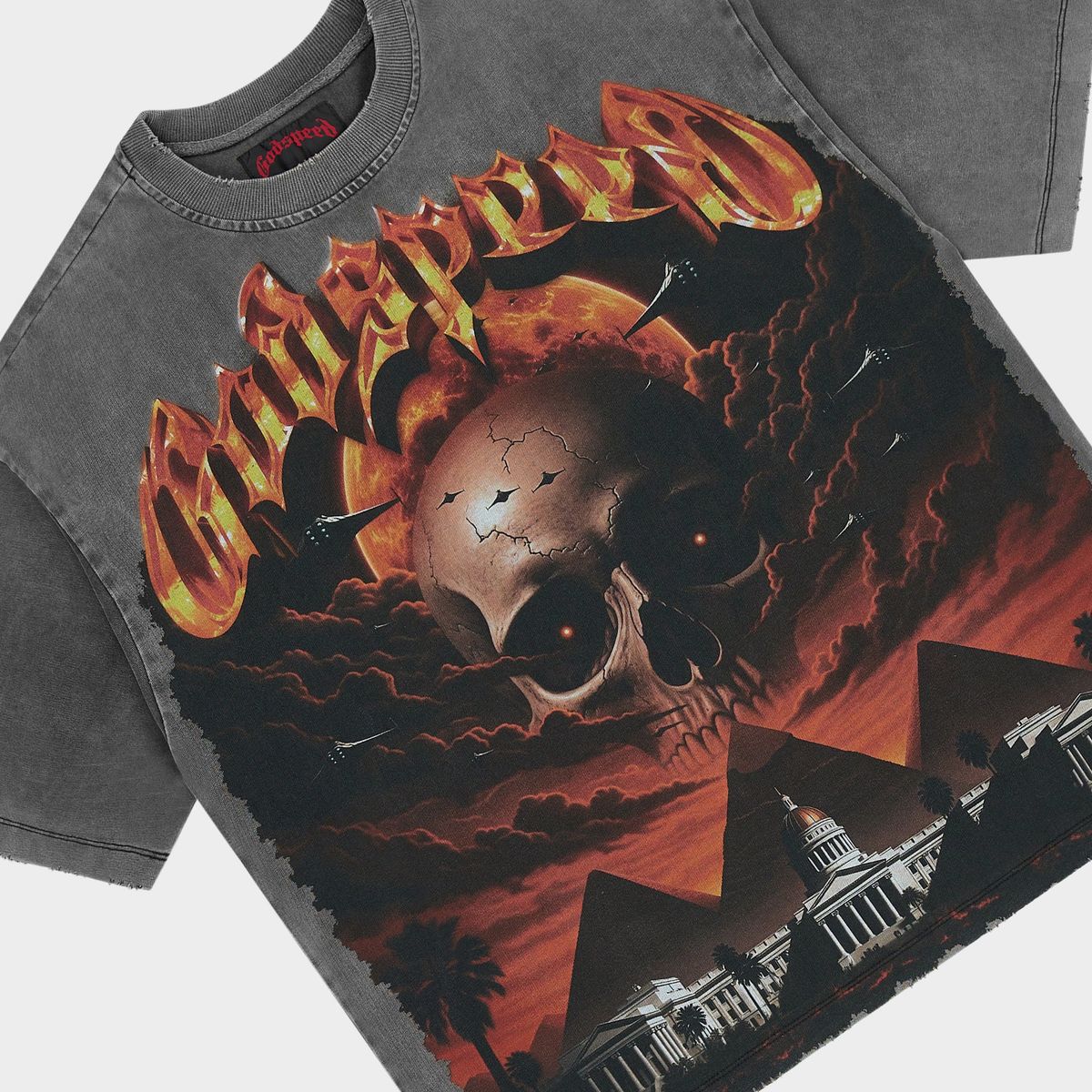Godspeed Echoes of Empires T-Shirt 'Grey'