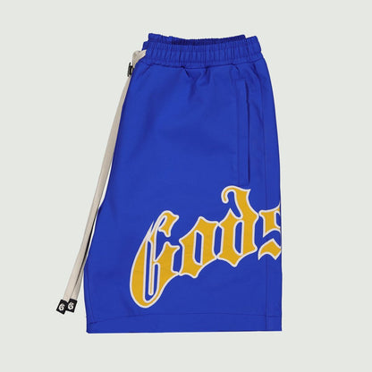 Godspeed OG Logo Nylon Shorts 'Blue Yellow'