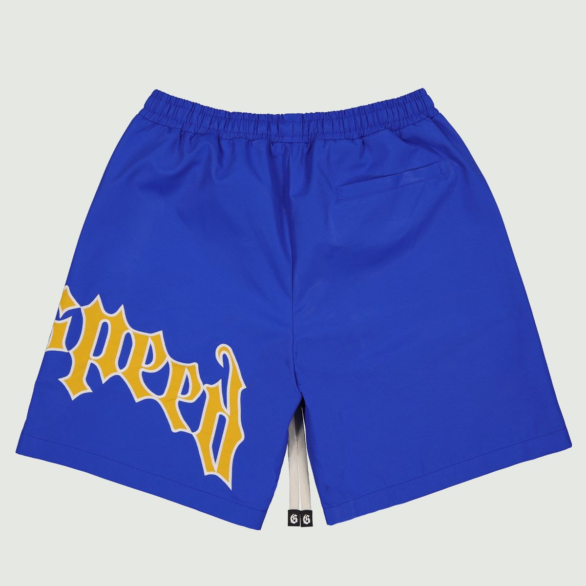 Godspeed OG Logo Nylon Shorts 'Blue Yellow'
