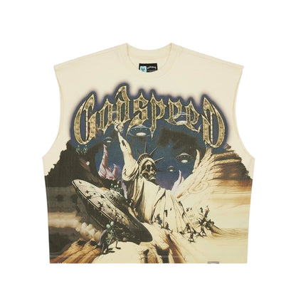 Godspeed The Landing Sleeveless 'Bone'