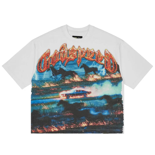 Godspeed Horsepower T-shirt 'White'