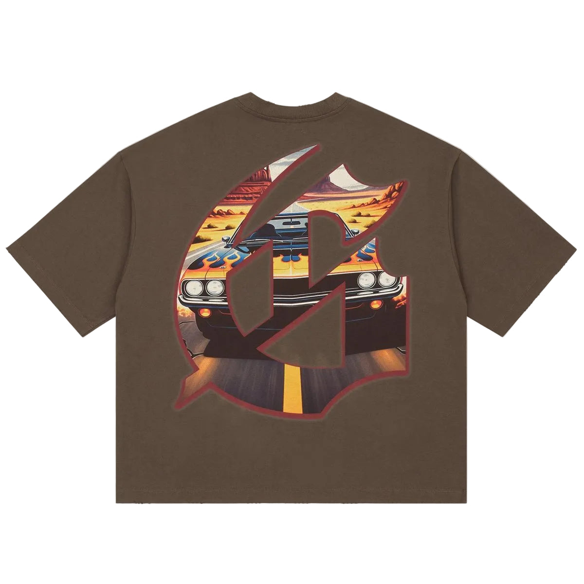 Godspeed ON THE RUN II T-Shirt 'Brown'