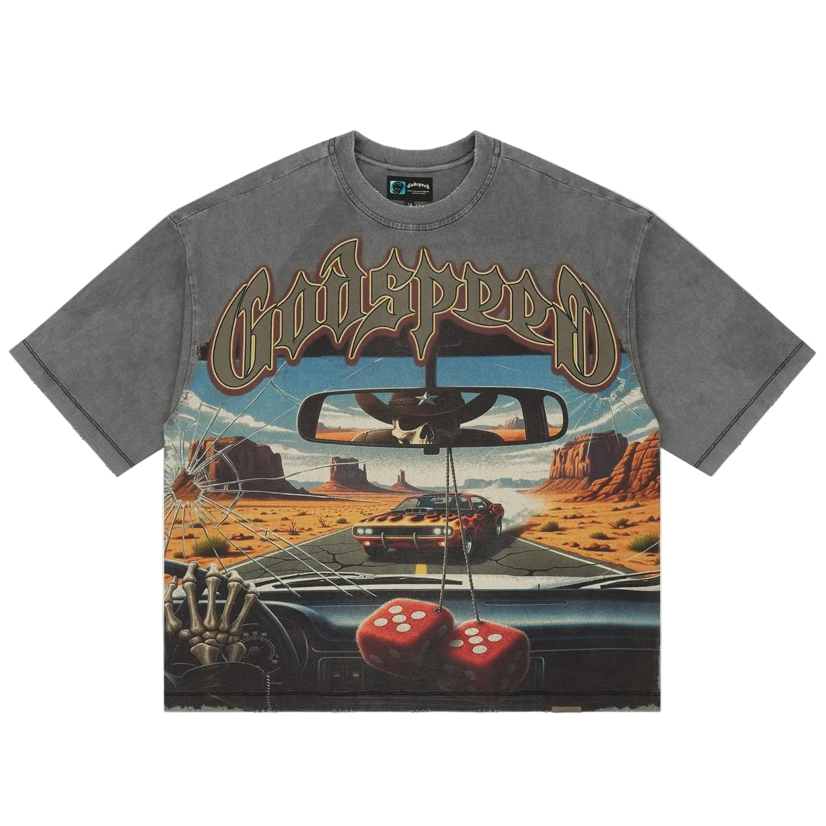 Godspeed ON THE RUN II T-Shirt 'Grey'