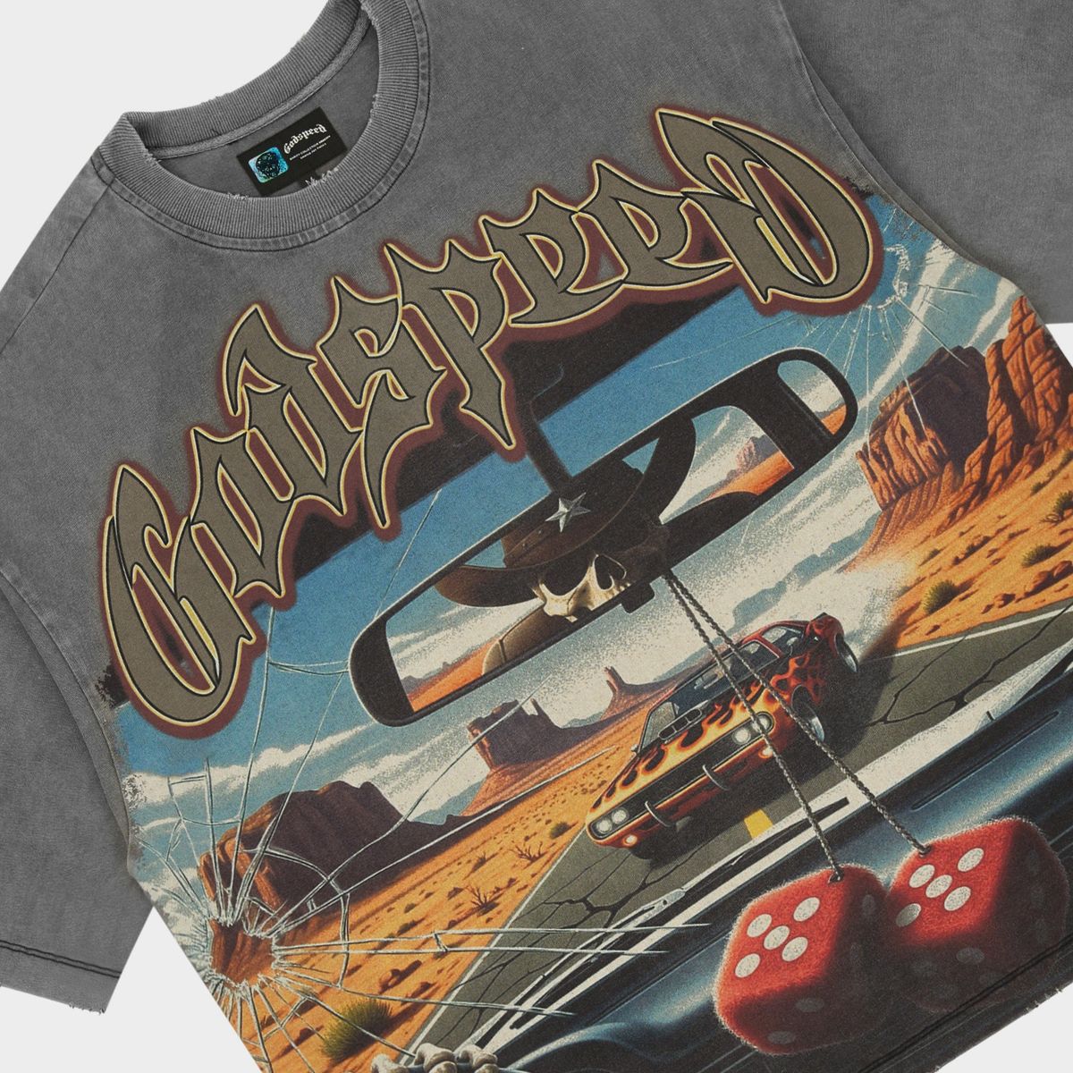Godspeed ON THE RUN II T-Shirt 'Grey'