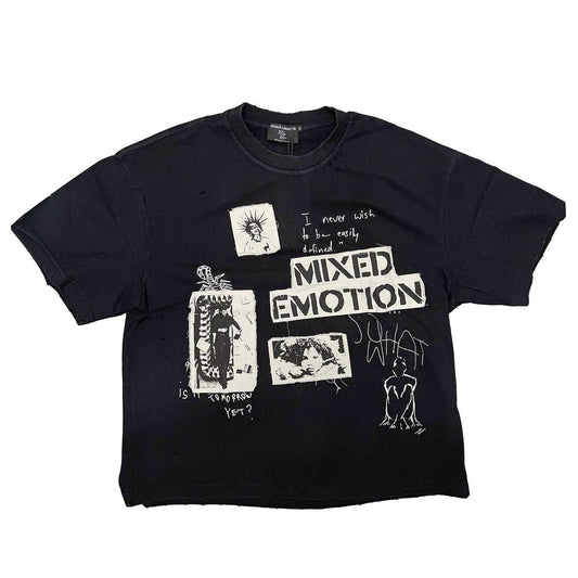 Mixed Emotion Stamped Tee 'Black'
