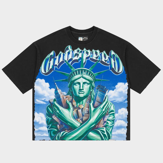 Godspeed Empire Guardian T-shirt (Black Wash)