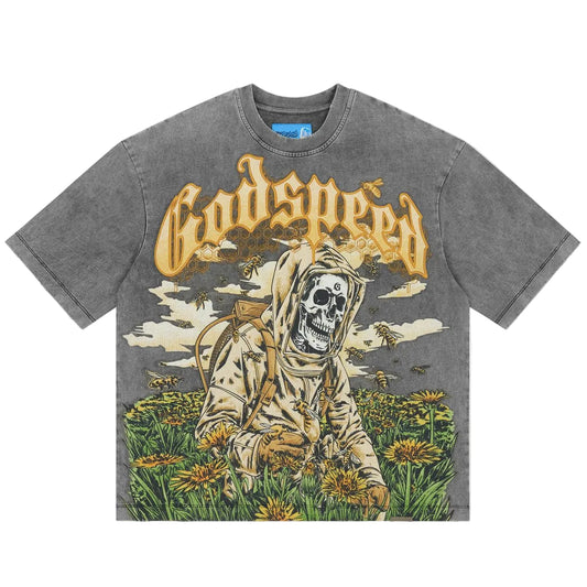 Godspeed Save the Bees II T-shirt NG (Grey Wash)