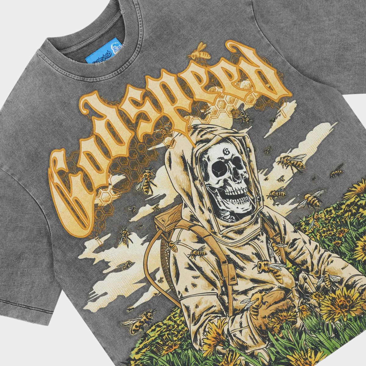 Godspeed Save the Bees II T-shirt NG (Grey Wash)