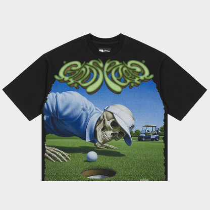Godspeed Green Reaper T-Shirt 'Black Wash'