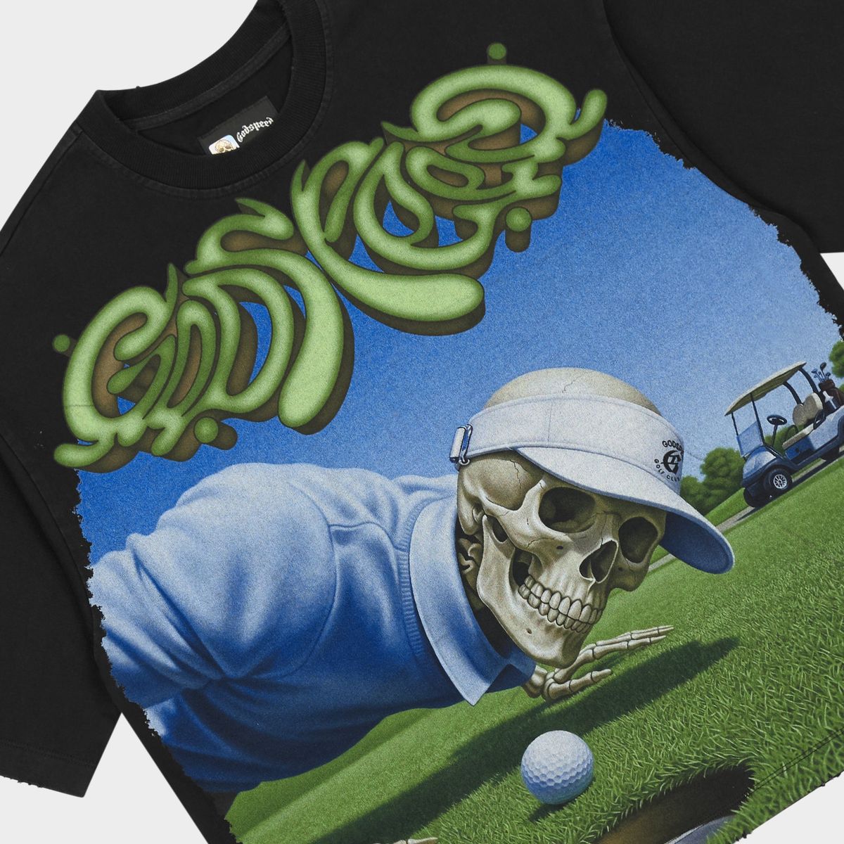 Godspeed Green Reaper T-Shirt 'Black Wash'