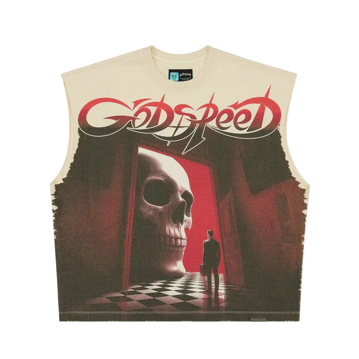 Godspeed Fate’s Doorstep Sleeveless T-Shirt 'Bone'