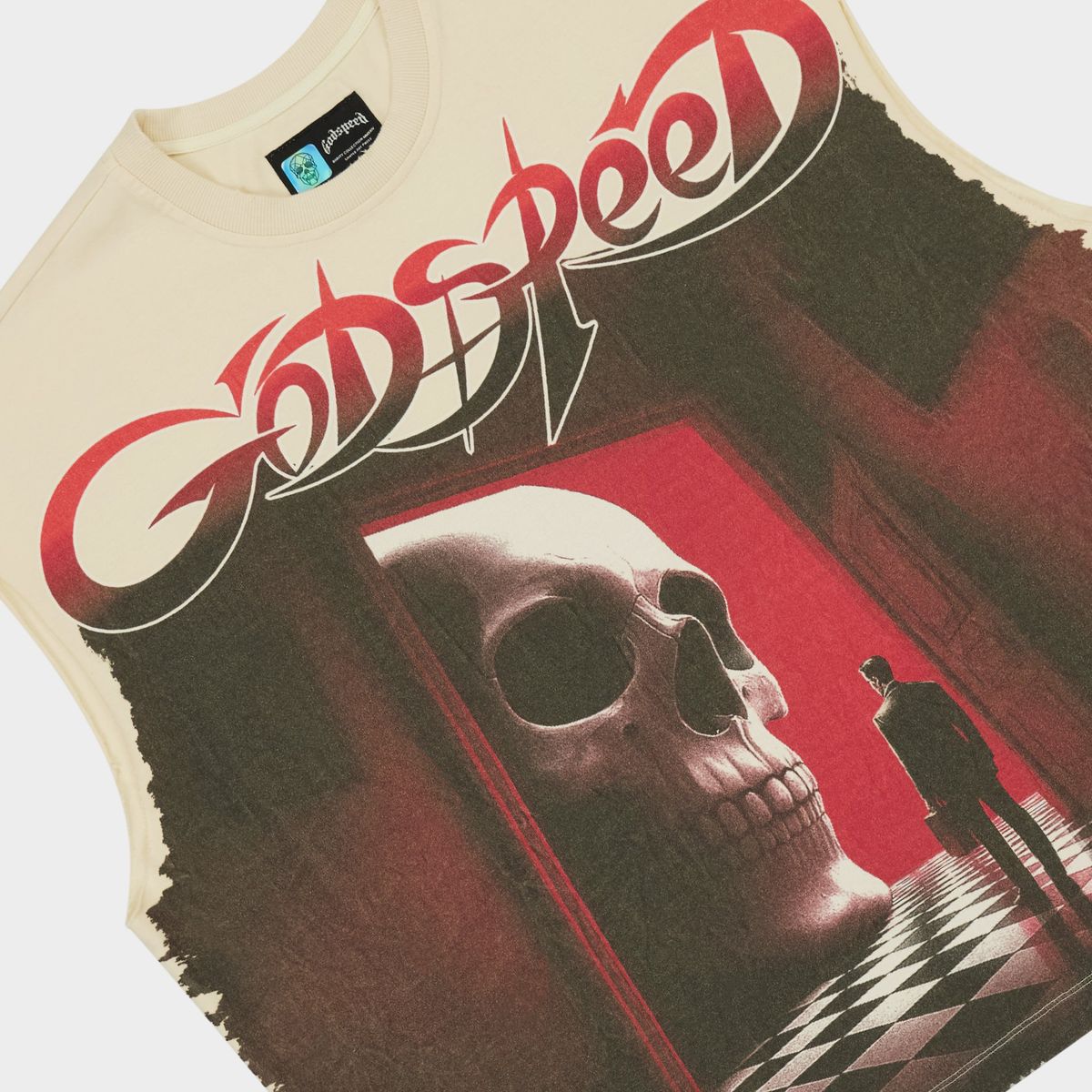 Godspeed Fate’s Doorstep Sleeveless T-Shirt 'Bone'