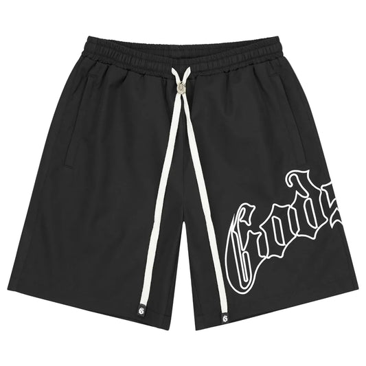Godspeed OG Logo Nylon Shorts 'Black/White'