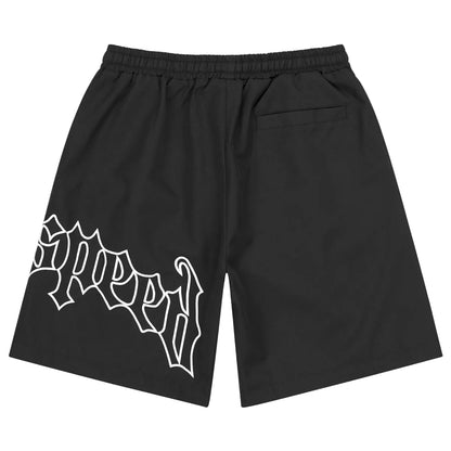 Godspeed OG Logo Nylon Shorts 'Black/White'