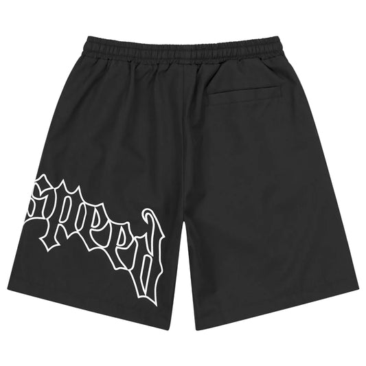 Godspeed OG Logo Nylon Shorts 'Black/White'