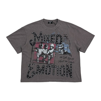 Mixed Emotion Grey Friends Tee