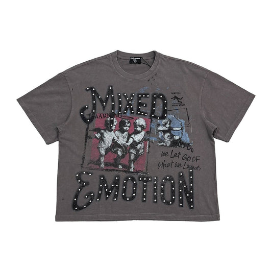 Mixed Emotion Grey Friends Tee