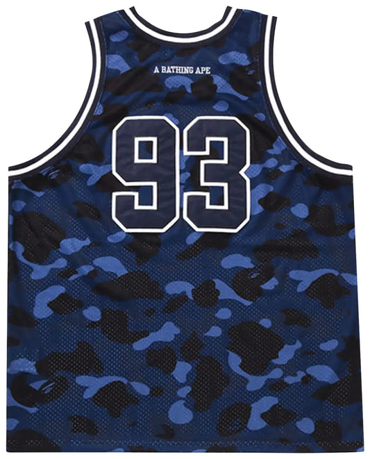 BAPE Color Camo Basketball Tank Top 'Navy'