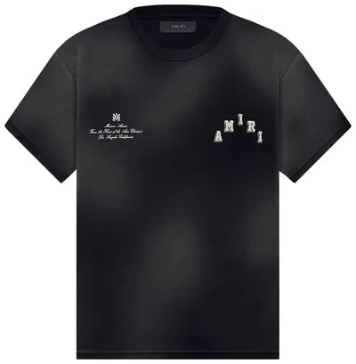 Amiri Vintage Collegiate Tee 'Black'