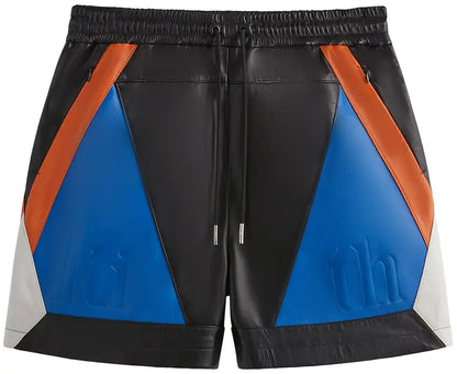Kith For The New York Knicks Leather Turbo Shorts 'Black'
