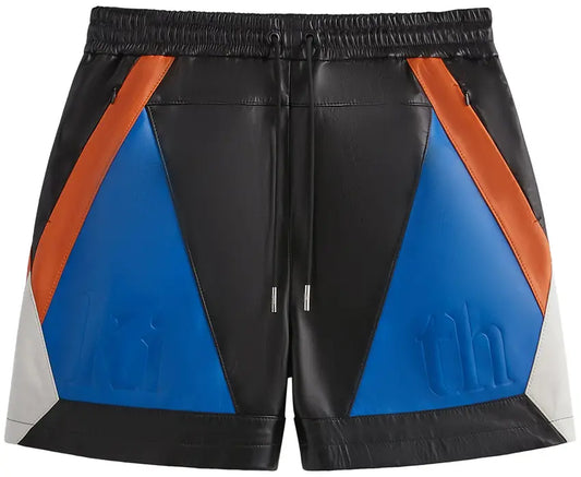 Kith For The New York Knicks Leather Turbo Shorts 'Black'