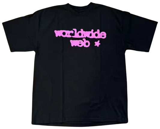 Sp5der Web Tee 'Black/Pink'