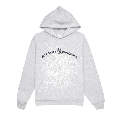 Sp5der Arach NY Phobia Hoodie 'Ash Grey'