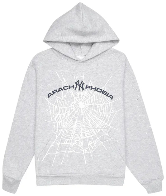 Sp5der Arach NY Phobia Hoodie 'Ash Grey'