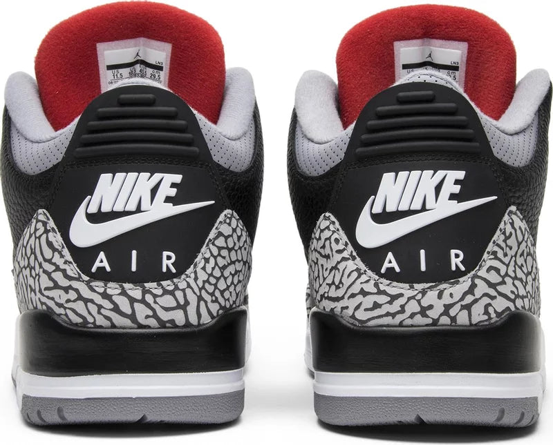 Jordan 3 Retro Cemento Negro (2018)