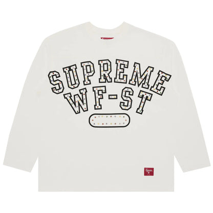 Supreme Athletic Studded Long-Sleeve Top 'White'