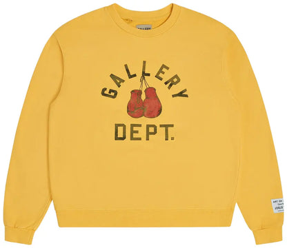 Gallery Dept. Boxing Merch Sweatshirt 'Gold Yellow'