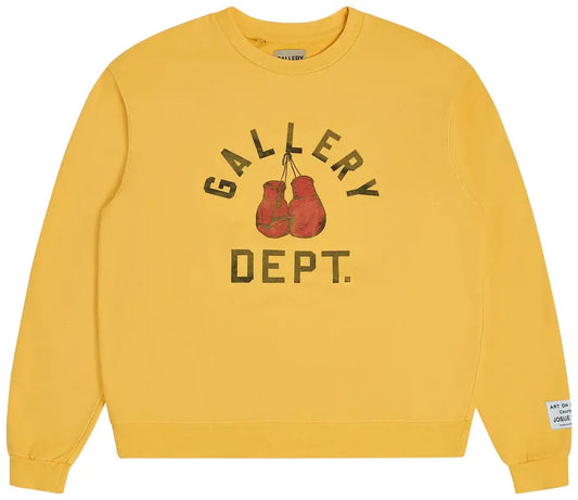 Gallery Dept. Boxing Merch Sweatshirt 'Gold Yellow'