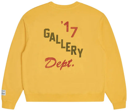 Gallery Dept. Boxing Merch Sweatshirt 'Gold Yellow'