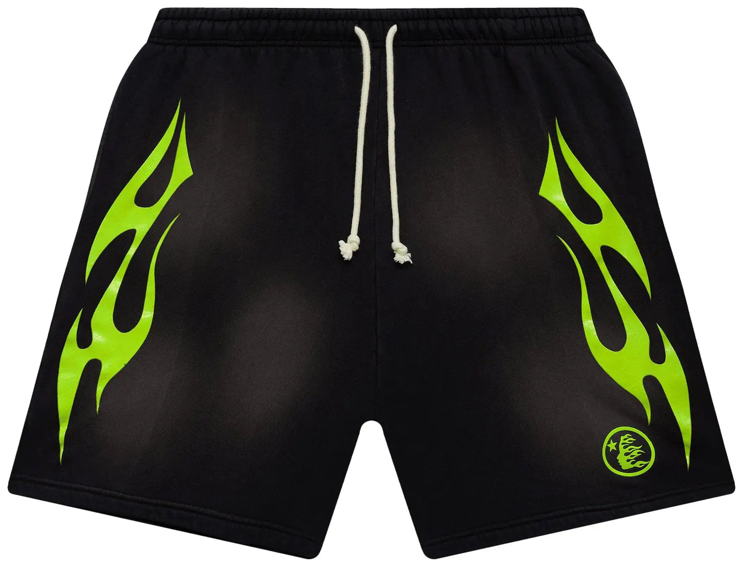Hellstar Flame Shorts 'Green'
