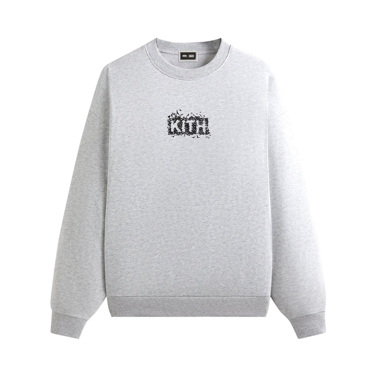 Kith x Batman Bats Vintage Nelson Crewneck Light Heather Grey