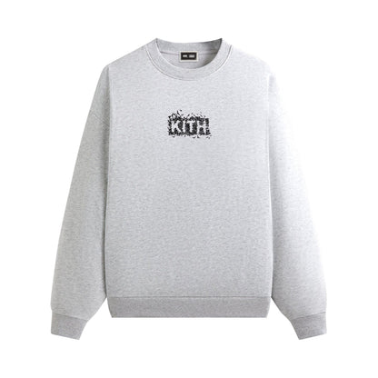 Kith x Batman Bats Vintage Nelson Crewneck Light Heather Grey