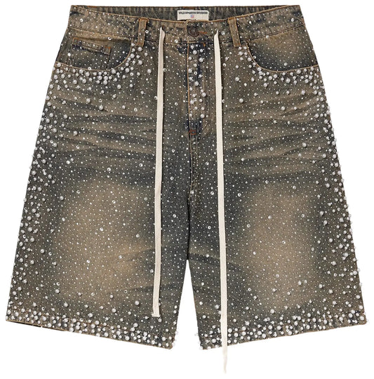 Vale Forever "Rainstorm" Mid Wash Blue Jorts