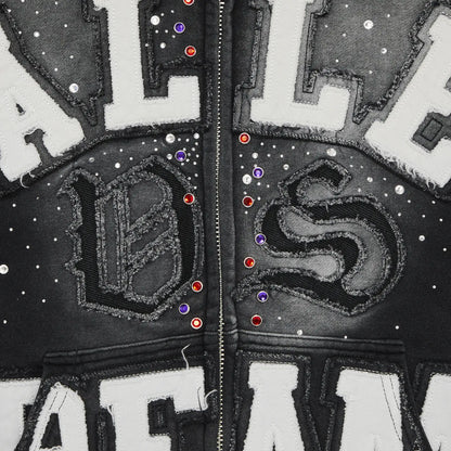 Vale Forever 'Classico' Black Zip Up Hoodie