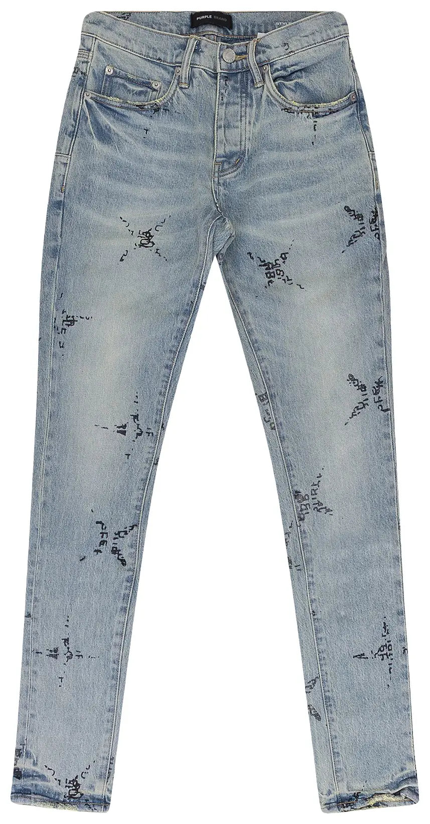 Purple Brand Star Monogram P001 Skinny Jeans 'Blue'