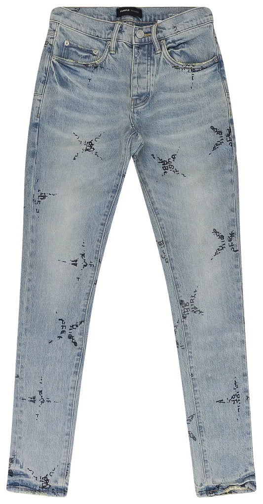 Purple Brand Star Monogram P001 Skinny Jeans 'Blue'