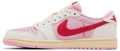 Jordan 1 Retro Low OG SP Travis Scott Sail Tropical Pink