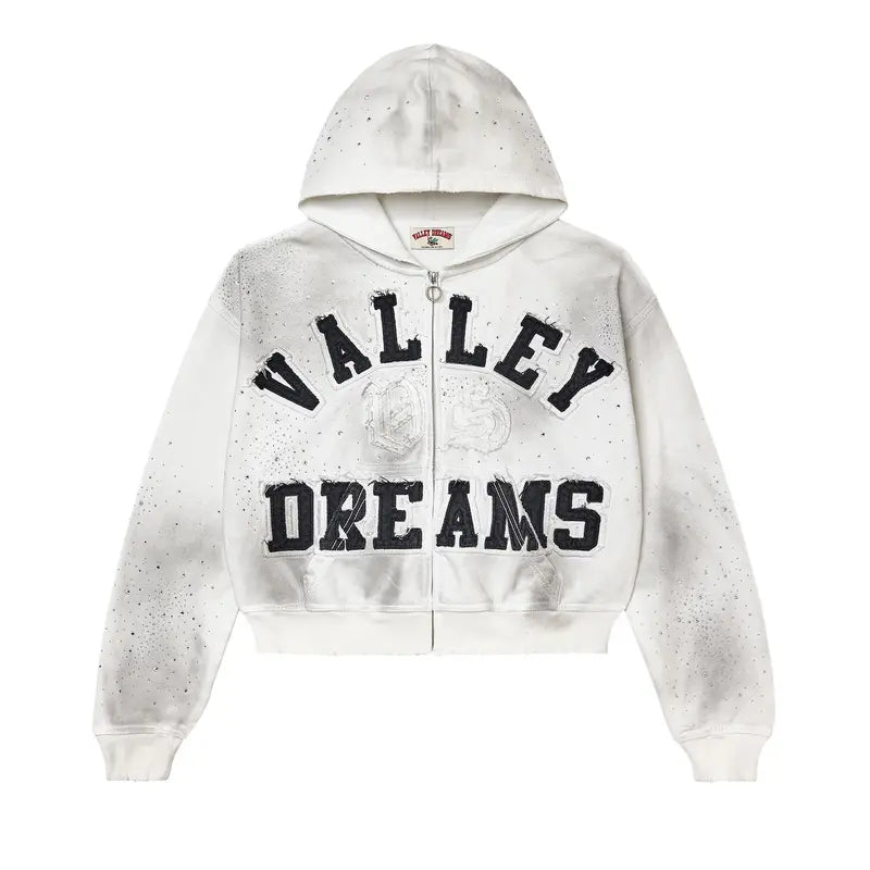 Vale Forever Classico Zip Up Hoodie 'White'