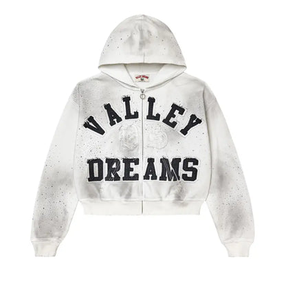 Vale Forever Classico Zip Up Hoodie 'White'