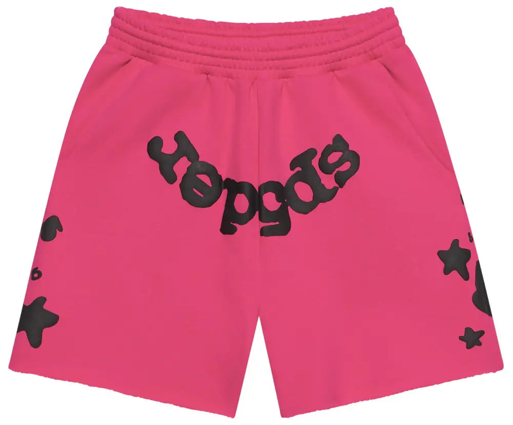 Sp5der Beluga Sweat Shorts 'Pink'