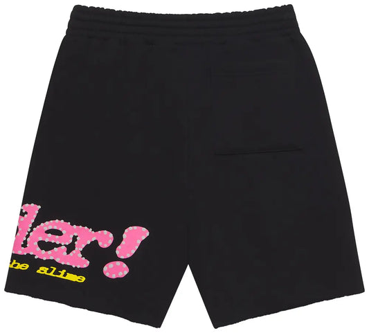 Sp5der Punk V2 Sweat Shorts 'Black'